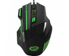 Комп'ютерна миша Esperanza EGM201G Wolf Black/Green USB (EGM201G)