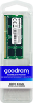Оперативна пам'ять Goodram SODIMM DDR3-1600 8192MB PC3-12800 (GR1600S364L11/8G) - зображення 1