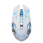 Мышь беспроводная с аккумулятором и подсветкой, бесшумная игровая T-Wolf Q13 2,4G