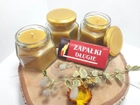 Набор свечей из натурального пчелиного воска в стеклянной баночке Zigrivay 3шт (6,5х5,5см)(10008) - изображение 3