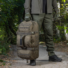 Сумка-рюкзак M-Tac Green 55 литров, тактическая сумка, военный рюкзак олива M-Tac, сумка-рюкзак TR_1391 - изображение 5