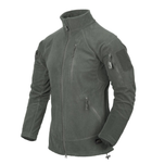 Кофта Alpha Tactical Jacket - Grid Fleece Helikon-Tex Foliage Green (Сірий) XS Тактична чоловіча