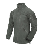 Кофта Alpha Tactical Jacket - Grid Fleece Helikon-Tex Foliage Green (Серый) L Тактическая мужская - изображение 1