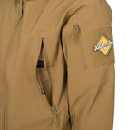 Куртка ветровка Gunfighter Jacket - Shark Skin Windblocker Helikon-Tex Coyote XXL Тактическая - изображение 6