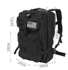 Универсальный рюкзак с отделами сумка на плечи ранец для выживания Черный 45л (Alop) максимальная вместительность надежность свобода передвижения уверенность в выживании - изображение 9