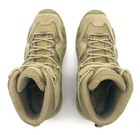 Водонепроницаемые кожаные мужские ботинки профессиональная армейская обувь для сложных условий максимальная защита и комфорт Хаки 43 размер (Alop) - изображение 3