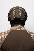 Тактический Кавер для Шлема FAST Размер XL Мультикам с сеткой с обеих сторон Маскировочный Чехол для Шлема - изображение 3