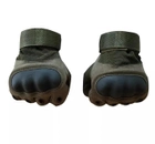 Тактические Перчатки Tactical Gloves PRO закрытые рукавицы олива размер XL - изображение 3