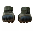 Тактические Перчатки Tactical Gloves PRO закрытые рукавицы олива размер XXL - изображение 3