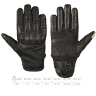 Тактические сенсорные кожаные перчатки Holik Beth black размер XS - изображение 4