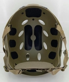 Страйкбольный шлем FAST BJ-type BLACK отверстия ромб L (Airsoft / Страйкбол) - изображение 4