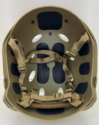 Страйкбольний шолом FAST PJ-type TAN отвори овальні (Airsoft / Страйкбол) - зображення 5