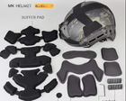 Страйкбольный шлем MK MTek Flux helmet Black (Airsoft / Страйкбол) - изображение 7
