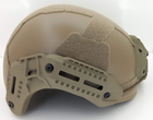 Страйкбольний шолом MK MTek Flux helmet Tan (Airsoft / Страйкбол) - зображення 2