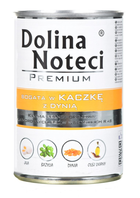 Mokra karma dla psów Dolina Noteci Premium z kaczką i dynią 400 g (5902921300731)