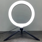 Кольцевая лампа Ring Fill Light 26см на штативе (USB, LED 5 В, диммер 3 режима, селфи кольцо, тринога, ночник)