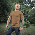 M-Tac футболка 93/7 Coyote Brown, военная футболка, армейская футболка койот S, тактическая футболка мужская - изображение 7