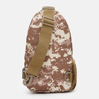 Тактическая сумка слинг рюкзак через плечо Monsen C1HSSA0708br Brown - изображение 3