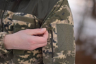 Тактическая теплая флисовая кофта пиксель ВСУ кофта на змейке военная флиска для военных 46 размер 22-46 - изображение 5
