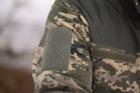 Тактична тепла флісова кофта піксель ЗСУ кофта на змійці військова фліска для військових 50 розмір 22-50 - зображення 4
