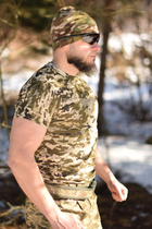 Тактическая мужская футболка 46 размер S военная армейская хлопковая футболка цвет пиксель для ВСУ 27-111 - изображение 7