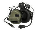 Активные наушники EARMOR M32H mod 3 Олива с Микрофоном для шлема Fast - изображение 3