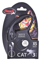 Smycz rolkowa Flexi Cat linka XS 3 m Czarna (4000498023426) - obraz 2