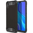 Бронированный противоударный TPU+PC чехол Immortal для Xiaomi Redmi 9A Черный Без бренда