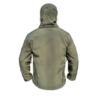 Куртка софтшелл олива тактична куртка Soft Shell непромокальна армійська куртка для військових розмір L - зображення 4