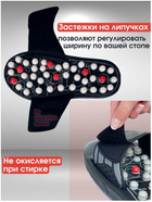 Рефлекторные тапочки для массажа акупунктурных точек стопы при ходьбе SLIPPER шлёпки-массажер для ног, тапки размер 40-41 - зображення 5