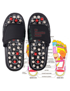 Тапочки - массажер акупунктурных точек стопы при ходьбе SLIPPER шлёпки для массажа ног - рефлекторные тапки размер 42-43 - изображение 8