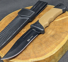 Нескладной тактический нож Tactic туристический охотничий армейский нож с чехлом (1648E) - изображение 1