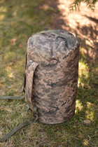 Військовий баул на 35 літрів армійський ЗСУ тактичний сумка рюкзак похідний колір піксель - зображення 2