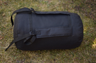 Военный баул на 35 литров армейский ВСУ тактический сумка рюкзак баул походный для вещей цвет черный - изображение 5