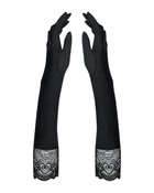 Женское Эротическое бельё Перчатки Obsessive Miamor gloves Чёрынй Универсальный ( SO7716 )