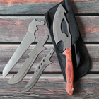 Туристический набор ножей для выживания и кемпинга 4в1 многофункциональный Охотничий нож пила топор - изображение 11