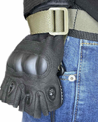 Держатель с поворотным карабином для крепления перчаток на пояс/рюкзак/плитоноску/РПС Олива - изображение 4