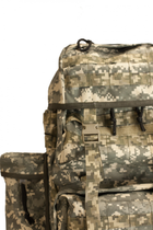 Рюкзак тактичний 40-50 літрів об'єм для штурмовий військовий рюкзак, водовідштовхувальний cordura піксель-олива - изображение 8