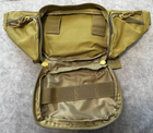 Бананка тактична койот, сумка на пояс з кобурою, сумка нагрудна - зображення 6