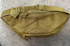 Бананка тактическая койот , сумка на пояс с кобурой , сумка нагрудная - изображение 7