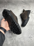 Мужские тактические коричневые кроссовки из высококачественного натурального нубука размер 45 - изображение 5