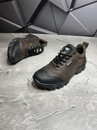 Мужские тактические коричневые кроссовки из высококачественного натурального нубука размер 42 - изображение 2