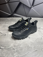 Мужские тактические черные кроссовки из высококачественного натурального нубука размер 42 - изображение 1