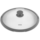 Кришка скляна із силіконовим обідком Vinzer 24 см 50250