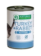 Консервований корм Nature's Protection Kitten Turkey&Rabbit для молодих кошенят з індичкою і кроликом