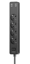 Подовжувач 1,8 м 4 розетки + 4 USB XO WL10 (EU)