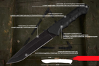 Нож нескладной Тактический Военный со стеклобоем Сверхтвердая сталь MD74 - изображение 7