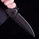 Нож Складной (полуавтоматический) Тактический со Стеклобоем и Стропорезом 440С сталь - изображение 9