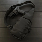 Тактична сумка для прихованого носіння зброї з кобурою Чорна - зображення 3