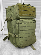 Рюкзак штурмовой 45Л Cordura1000D (олива) водонепроницаемый с мягкой спинкой и системой MOLLE - изображение 1
